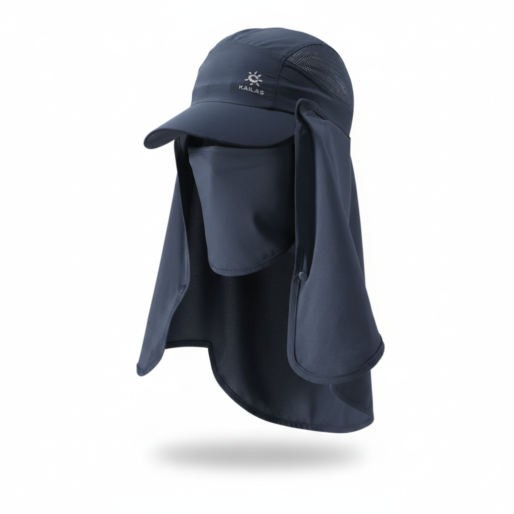 Kailas Neck Flap Baseball Cap -  Blue