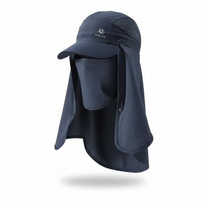 Kailas Neck Flap Baseball Cap -  Blue