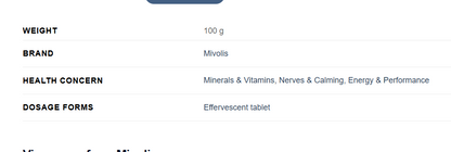 Mivolis DM Vitamin B12 Effervescent Tablets, 20pc