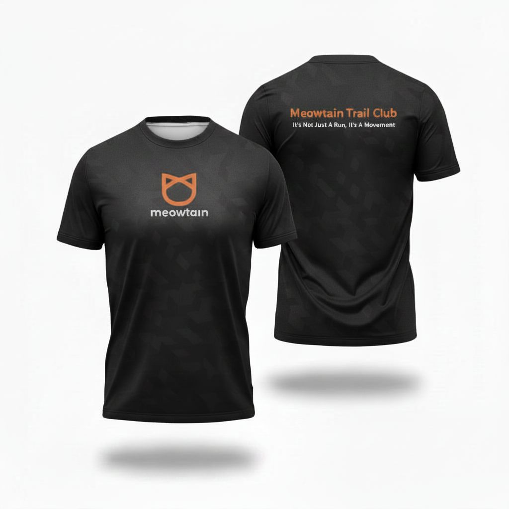 Meowtain Trail Tshirt (Black)